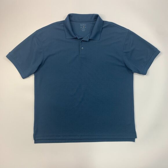 RedHead Polo Shirt Mens XL Extra Large Cadet Blue Moisture Wick Performance Golf - Picture 2 of 10